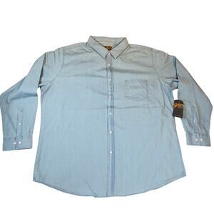 Johnny Bigg Grayson Denim Button Shirt Men 2XL New JB. Originals Weekend Comfort